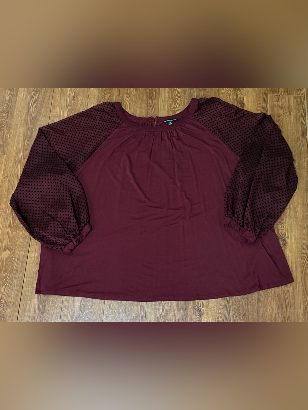 Women's Plus Size Long Sleeve Blouse by Zac & Rachel - Size 3X